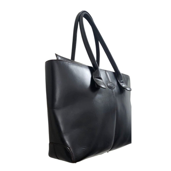 TOD'S Iconic Lady Di bag D-Bag tote shoulder dark brown leather classy - Picture 8 of 16